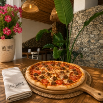 (Özel Pizza Sos-Kavurma-Domates-Mozerella Peyniri)(Saat 18:00'e Kadar)