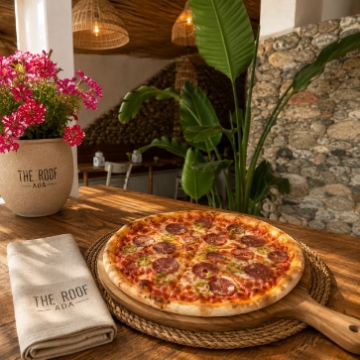 (Özel Pizza Sos-Sucuk-Yeşil Biber-Mozerella Peyniri)(Saat 18:00'e Kadar)